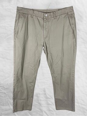 Bonobos Men’s Khaki Chino Flat Front Pants Straight Leg 100% Cotton Beige 35x30